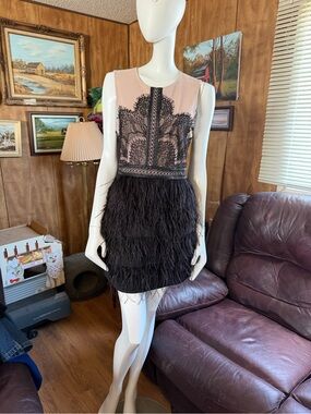 Gianni Bini Feather Dress